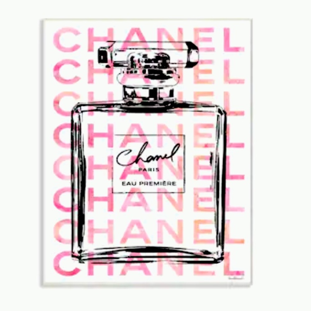 Chanel Perfume Couture Canvas Decor